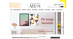 Desktop Screenshot of kunsthaus-artes.de